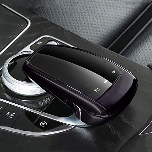 SHIFENG For Mercedes-Benz New C E GLC Class W205 W213 X253 2016-2018 GLE GLS X166 W166 V G-Class W463 2019 Soft TPU Car Center Console Mouse Protect Cover Shell (Black)