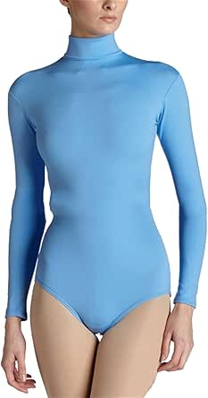 Vrouwen Meisjes Sexy Lange Mesh Mouwen Ballet Turnpakje U Back Lange Mouwen Turn