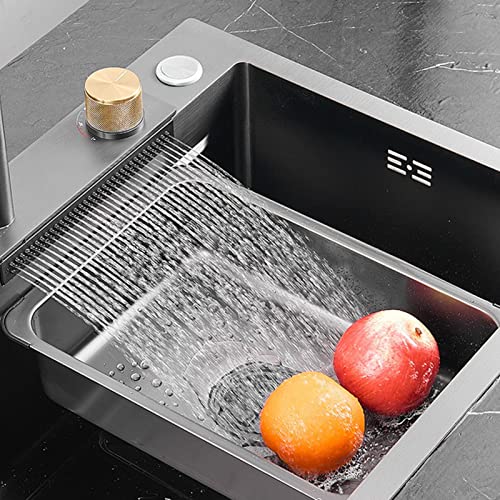 Évier en cascade de cuisine en acier inoxydable multi-usage - 3