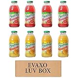 LUV BOX- variety Everfresh Juice 16 oz. pack of 8 , Everfresh Ruby Red Grapefruit , Everfresh 100%...