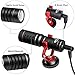 BOYA BY-MM1 Camera Microphone with Shock Mount/Windshield Universal Shotgun Microphone for Cameras & Camcorders,iPhone, Android Smartphones