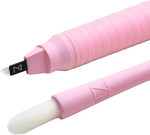 Vista 26 de M Ellie's Signature - Bolígrafo microblading para cejas (paquete de 10) – Bolígrafo de microblading desechable con hoja esterilizada, agarre de goma