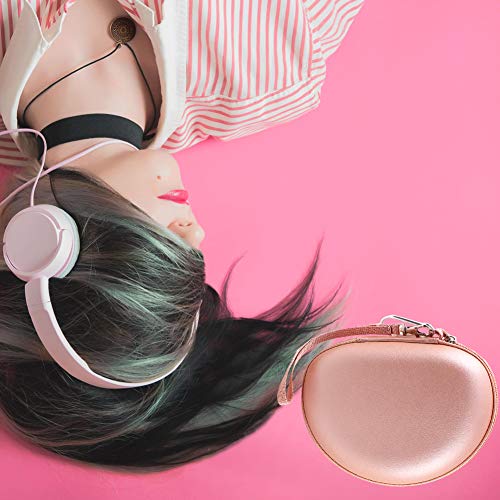 Extra Large Headphone Case Compatible With Beats Solo3/ Solo2/ For Beats Studio3/ For Picun P26/ For Elecder I39/ For Mpow And More Foldable Bluetooth Wireless Headset - Rose Gold #TOP5