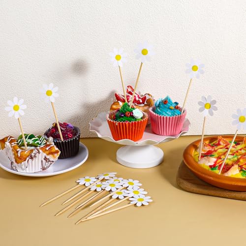 Giantree 592545_1_5DZ2RES8 20Pcs Daisy Cupcake Toppers thumb #3