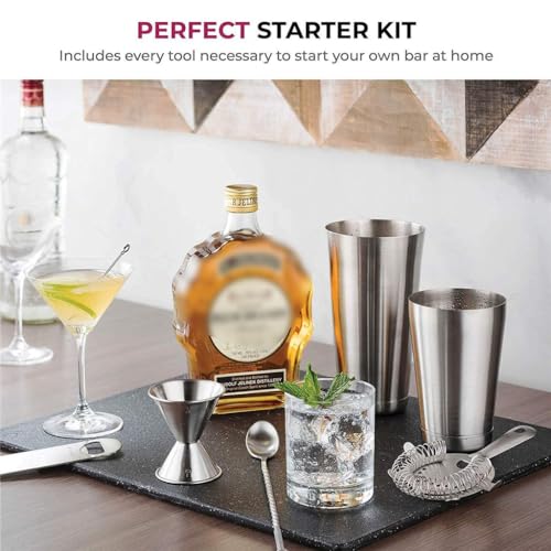 Set Boston Mixer 15 piezas herramientas bar miniatura 4