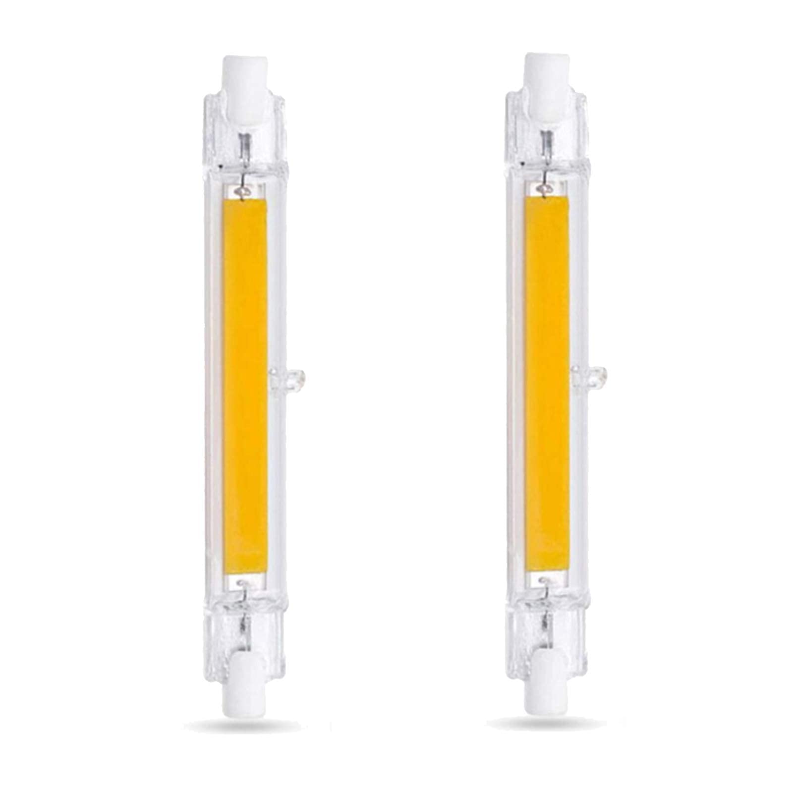 Żarówka Led R7S o zmiennej intensywności 10 W 118 Mm, Ac 120 V-230 V, 1000 lm, podwójna podstawa, żarówka halogenowa 100 W, do projektora sufitowego (zestaw 2 sztuk). Elegancka i praktyczna