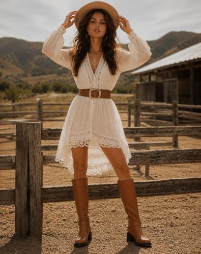 Image of Buckle Chunky Heel Knee High Boots Fall Winter Commute | chunky heel boots, knee high boots, sqaure toe boots