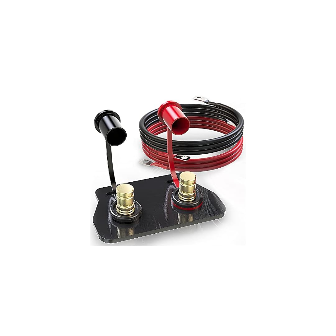 MZS Slingshot Battery Charger Post, Charging and Jumper Terminals Kit Compatible Slingshot w/Cable and Mounting Bracket