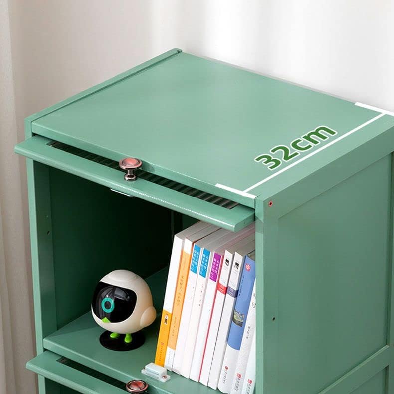 Miniatura 5 de CraftThink Armario de almacenamiento alto, gabinete de acento moderno de mediados de siglo, patas rectas, gabinete de despensa de cocina con puertas