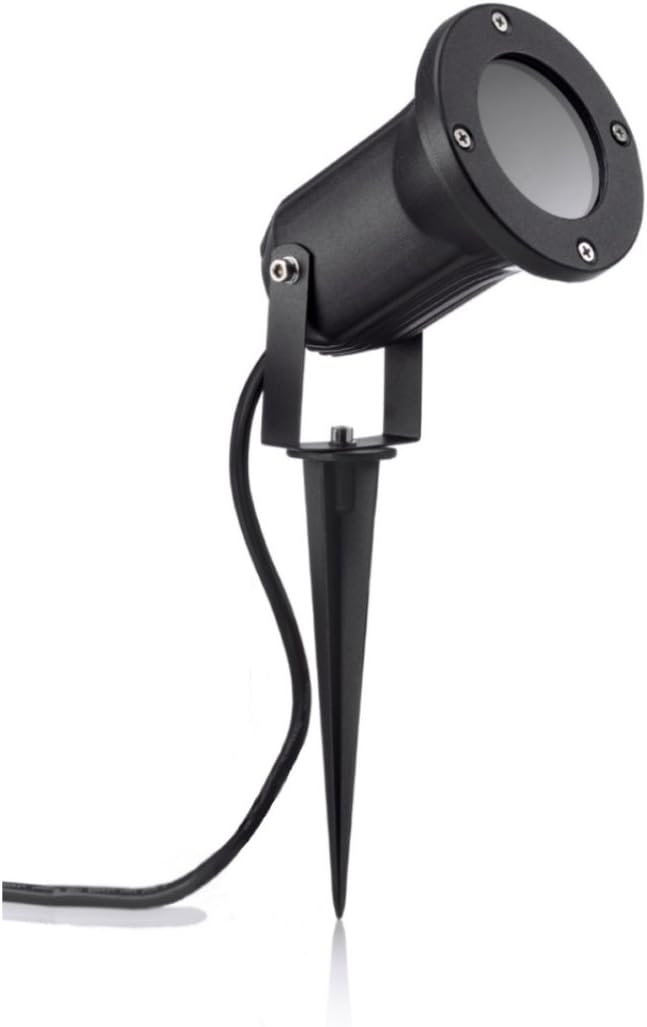 Auraglow Deep Recessed GU10 Holder Garden Spike Light Floor or Wall Mount Lamp, Outdoor Uplighter