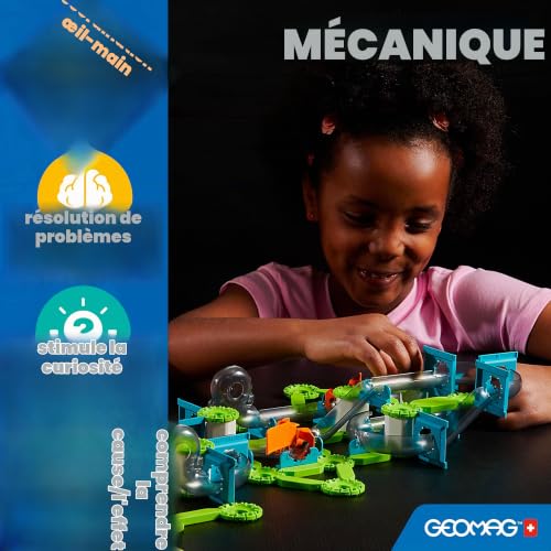 Geomag - Mechanics Gravity Elevator Circuit - Jeu Educatif et Créatif pour les Enfants - Blocs de Construction Magnétiques, Circuit avec Blocs Magnétiques - Lot de 207 Pièces – vue 8