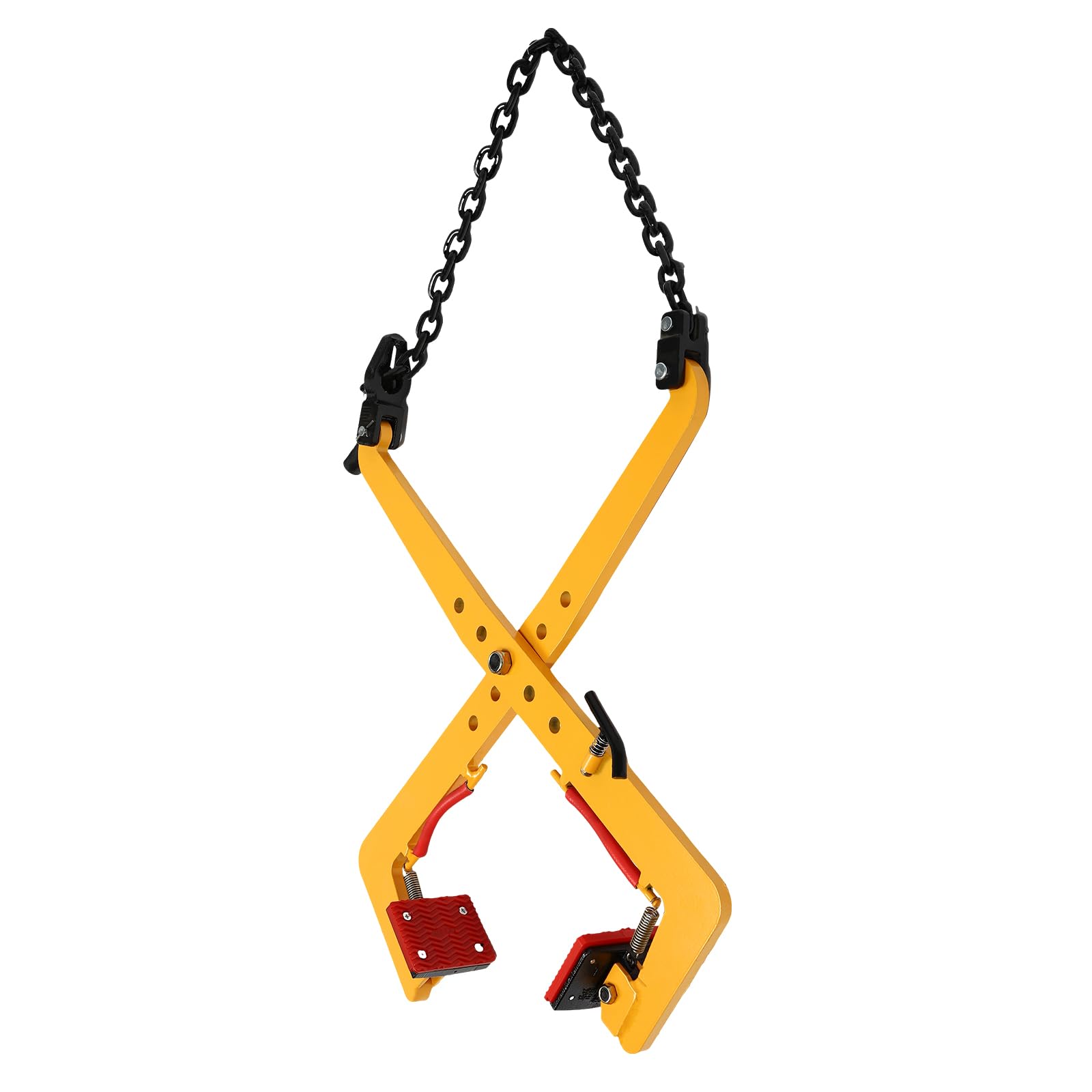 Pince De Levage Pour Pierres 280 Kg - Ouverture 8 à 30 Cm, Acier Allié, Tête Caoutchouc Antidérapante, Pour Pavés, Dalles, Granit