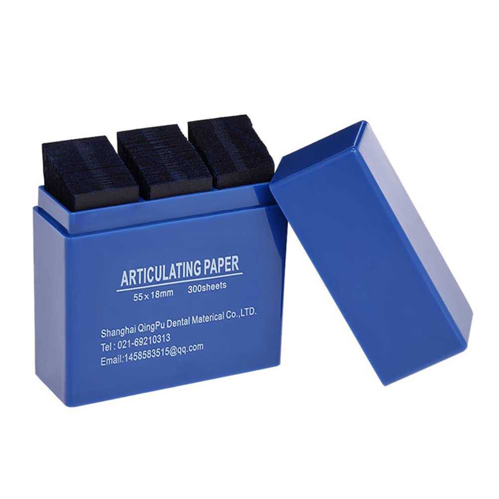 Papel de articulación 600 unidades tiras cuidado dental azul