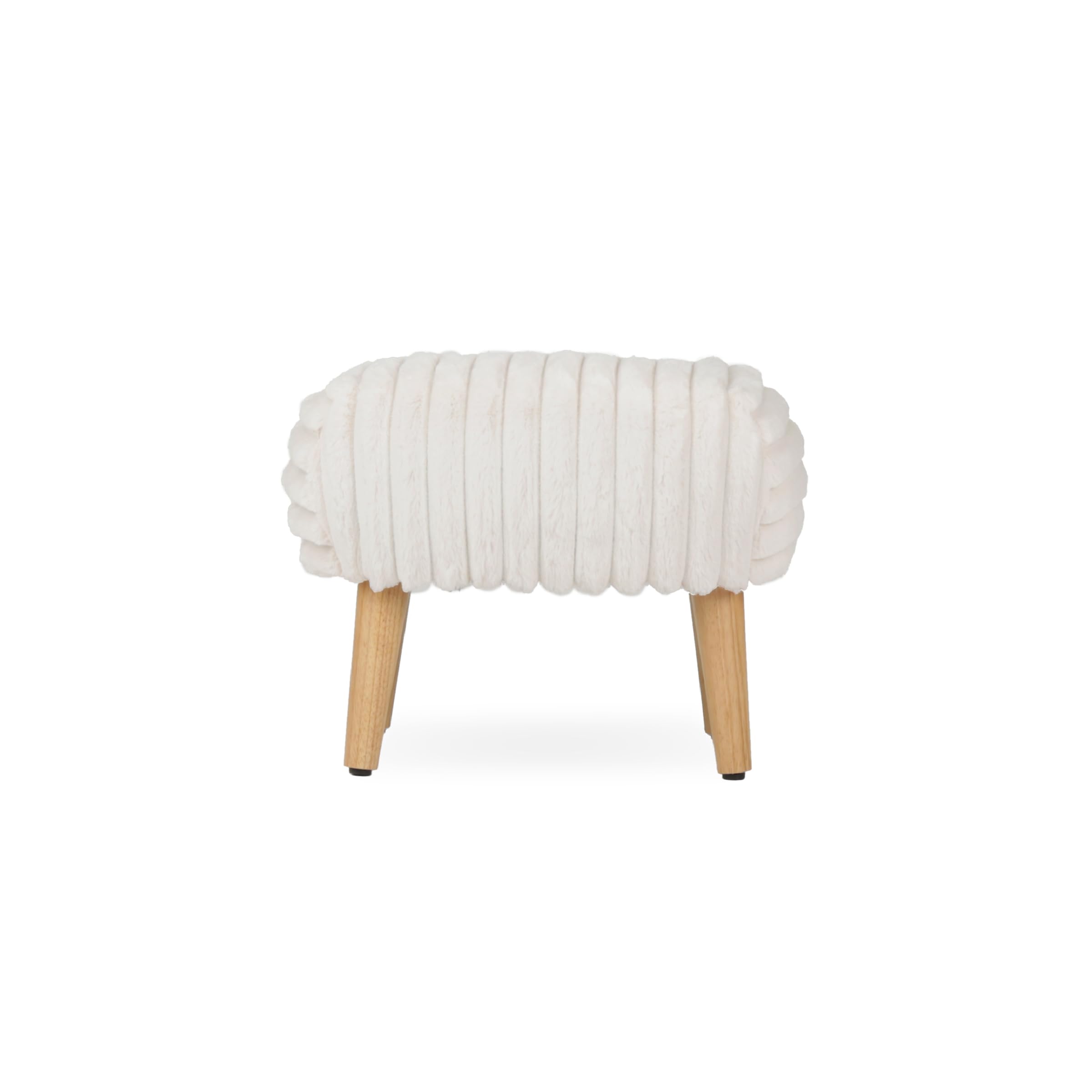 CuddleCo Etta Foot Stool, Ottoman, Cream