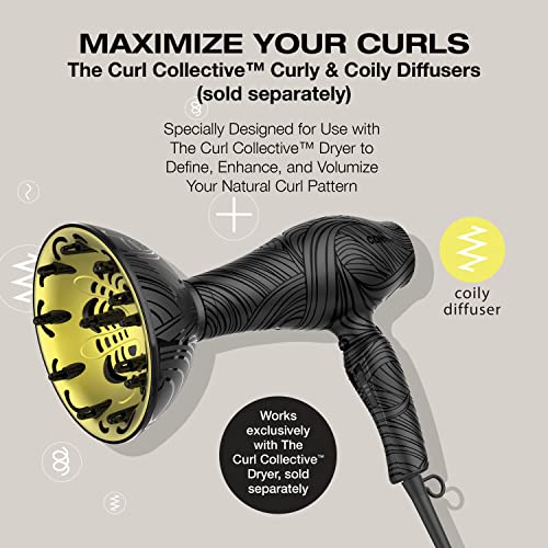 Conair Hair Dryer Diffuser Attachment, Curl Collective, Coily - image 5