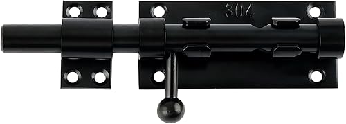 Alise Pestillo de puerta de acero inoxidable SUS304 de 6 pulgadas, pestillo deslizante estilo candado, cerradura de puerta pesada gruesa, pestillo