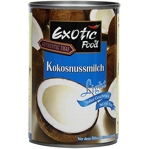 Exotic Food Kokosnussmilch, light, Fettgehalt: ca. 6 %, 400ml (1 x 400 ml Packung) Cover
