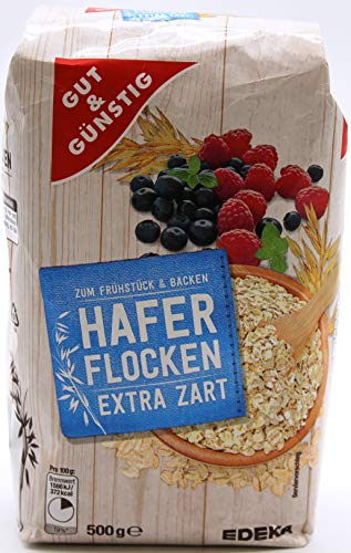 Gut und Günstig Haferflocken extra zart, 15er Pack (15 x 500g) Cover