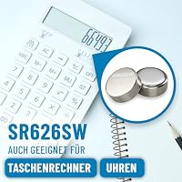 ABSINA 10er Pack SR626SW Uhrenbatterie 1,55V Silberoxid - 377 SR66 626 AG4 – Ansicht 3