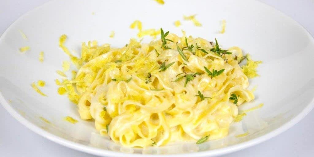 Fettuccine with Lemon Gourmet Egg Pasta (Pack of 4) - Italian Pasta From the Region of Di Campofilone- Imported Italian Egg Pasta- 8.8 ounces / 250 grams