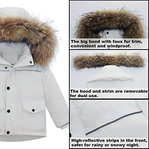 Image of Kids 2-Piece Snowsuit Toddler Baby Boys Girls Winter Wear Ski Jacket & Snow Bib Pants Ski Suit, 1-6 Years