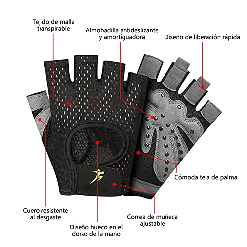 Fitness, Sports guantes gym mujer Marca SWRWJ (2)