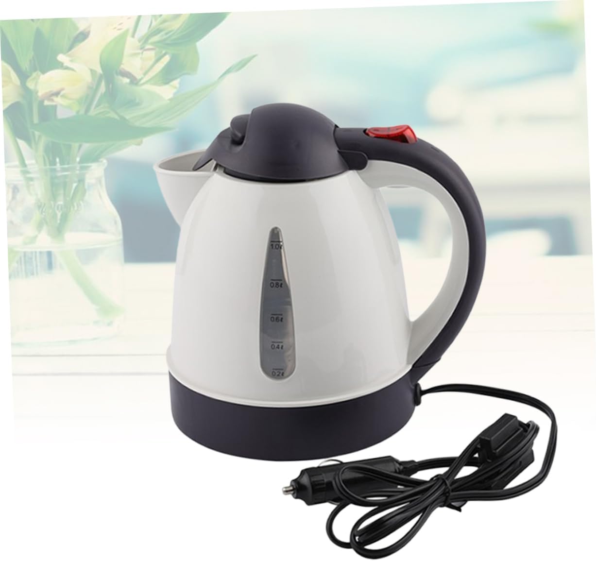 Alipis 12v Tea Kettle Electric Water Boiler Fast Boil Auto Shut-off Safe Healthy