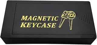 Jinmoioy 磁気 キーホルダー マグネット式 鍵隠し箱 車の下 ケース 収納ボックス 緊急キーケース 屋外キーマグネット安全キーキャビネット キーロックボックス スペアキー対応