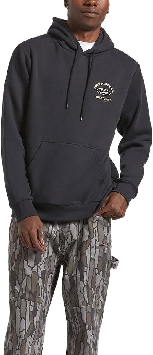 Brixton x Ford Built Tough Fleece Hoodie - Burnt Rubber - MD