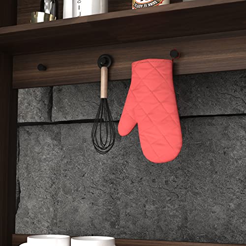 Ecacad Freestanding Kitchen Pantry Storage Cabinet With Glass Doors, Shelves & Drawers, Modern Sideboard Buffet Cabinet, Wood Kitchen Cupboard With Hutch And Hooks, Dark Brown #TOP3