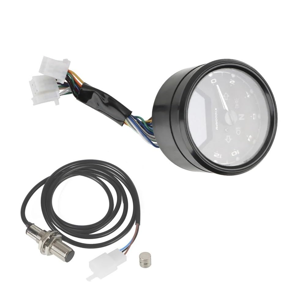 Contachilometri Indicatore Digitale Multifunzione A LED Universale Contagiri Contatore Carburante Quadrante Per Visione Notturna Contachilometri Pannello Per Moto Tachimetro