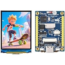 ESP32-S3 2inch Display Development Board, Onboard 2inch IPS LCD, 240x320 Pixels 262K Color, 32-bit LX7 Dual-core Processor, Up to 240MHz Frequency, Supports W-F-i & BLE Without Camera Module