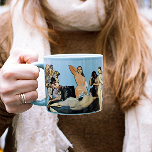 Great Nudes Heat Changing Coffee Mug - Add Hot Liquid and Watch the Figures Change From Prudes to Nudes - Comes in a Fun Gift Box