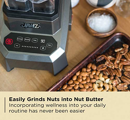 Jawz High Performance Blender, 64 Oz Professional Grade Countertop Blender, Juicer, Smoothie Or Nut Butter Maker, Precision Smart Touch Variable Speed, Stainless Steel Blades, Silver #TOP2