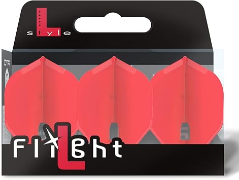 Lstyle Dart Flights L1 PRO Standard - for Soft Tip and Steel Tip - Red