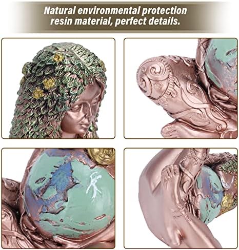 Pilipane Mother Earth Statue, Mama Earth Goddess Garden Outdoor Home Decoration,Spiritual Items Figurines Statuette Gifts for Mom, Earth Day, Women, for Mother's Day Home Room Decor