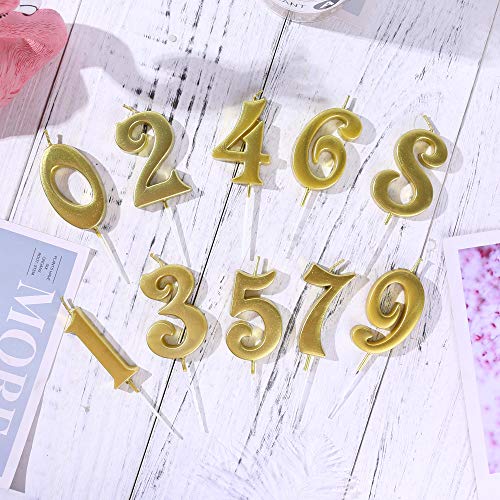 Lhgogo Gold Birthday Candles For Cake, Premium Glitter 7Th Number Candle Party Wedding Anniversary Decoration For Kids Women Or Men, Number 7 #TOP6
