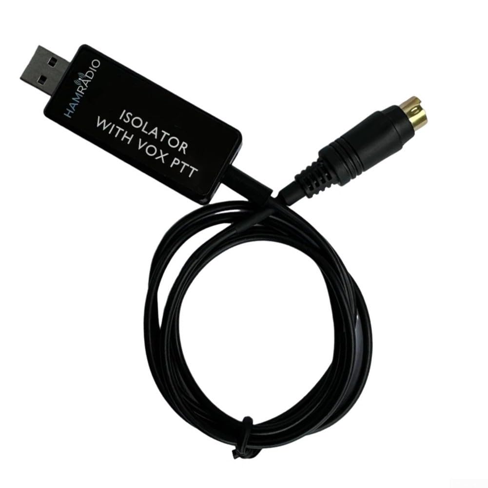 Ham Radio USB per adattatore audio con controllo PTT porta seriale e isolamento accoppiatore ottico per interfaccia modalità digitale (con connettore)