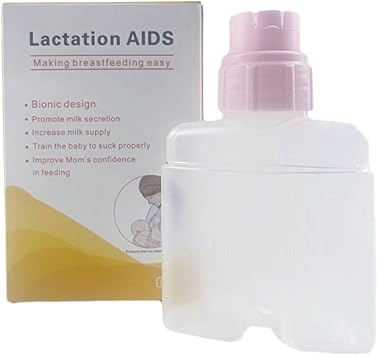 Ergonomic Milk Supplement Milk Bottle Aid Tool Nursing Assistant ABS Baby Milk Dispenser for Nursing Aid
