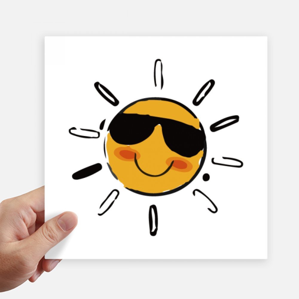 Pegatinas de sol cuadradas de 20cm para personalizar tu maleta de viaje y moto en cada aventura