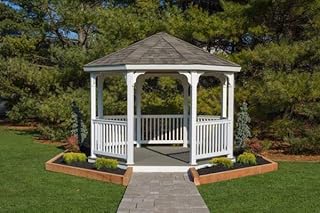 12' Vinyl Octagon Gazebo Kit (No Floor)