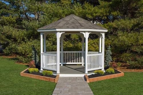 12' Vinyl Octagon Gazebo Kit (No Floor)