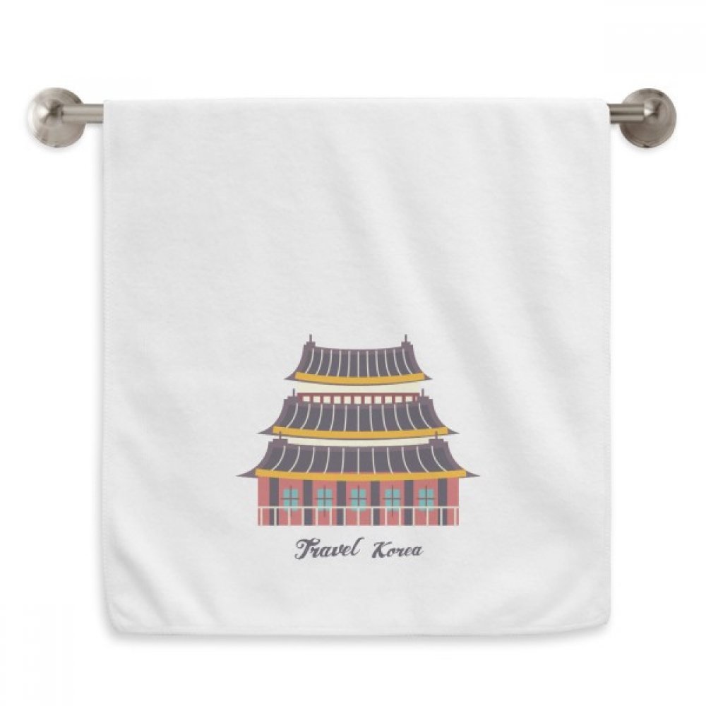 Serviette moelleuse temple de Corée 13x29 pouces au tissage haut de gamme