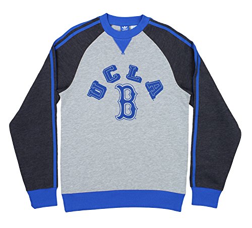 adidas UCLA Bruins Mens Trefoil Fleece Crew Grey XX-Large