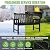 Backyard Expressions Poly Patio Bench (800 Lb Capacity) – Weatherproof Outdoor Bench, Low Maintenance, Heavy-Duty Recycled Material – Ideal for Porch, Patio & Park (Black Woodgrain Look)