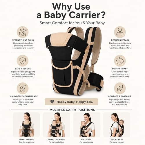 Image of Mommers Baby Carrier | Lightweight & Portable Infants Lounger for Supervised Use | Soft Fabric | Travel Friendly | 0-6 Months