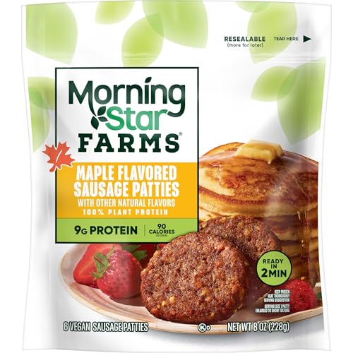 Morningstar Farms Sausage Patties, Vegan Plant Based Protein thumb #6