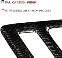 Vista 3 de JSWAN Cubierta de panel de cambio de consola central de fibra de carbono real para 11ª generación Civic Type R FL5 Typer, panel de control central