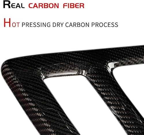 Miniatura 3 de JSWAN Cubierta del panel de palanca de cambios de la consola central de fibra de carbono real, marco del panel de control central para 11 generación