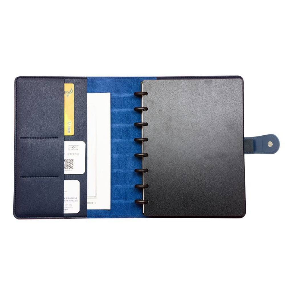 Couverture de cahier système de reliure plan couverture de livre A5 petite couverture de journal papeterie de bureau d'affaires, rose, taille junior